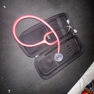 Pink 3M Littmann Classic III Stethoscope with mint green case